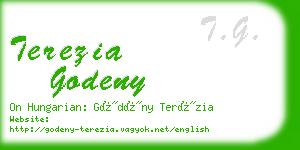 terezia godeny business card